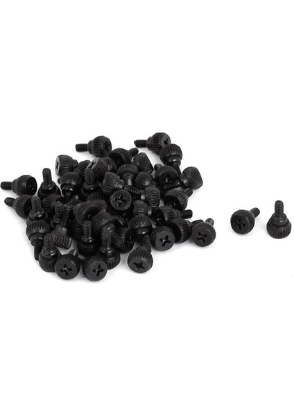 Pc Bilgisayar Kılıfı Thumbscrews M3.5 Başparmak Vidaları Siyah 50 Pcs (Yurt Dışından)