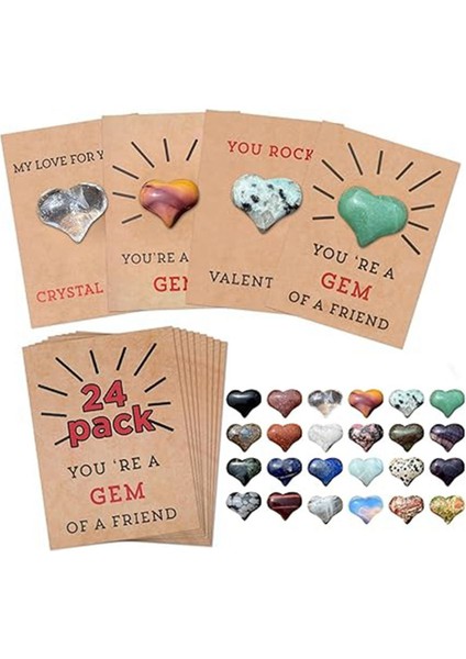 Sevgililer Günü Tebrik Kartı 12 Paket El Yapımı Tebrik Kartları Sevgililer Kartları Kalp Şekli Taşları (Yurt Dışından) fırsatları