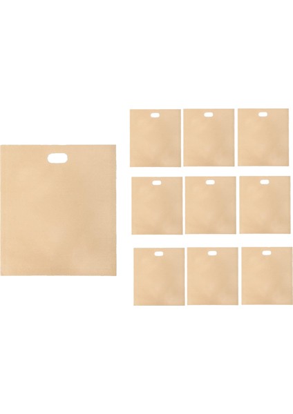 Yeniden Kullanılabilir Tostaster Çantaları Yapışmaz Kızarmış Sandviç Çantalar, Sandviçler Için Plastik Torba Açılması Kolay, Toastie Çantalar 10 Pcs B (Yurt Dışından)