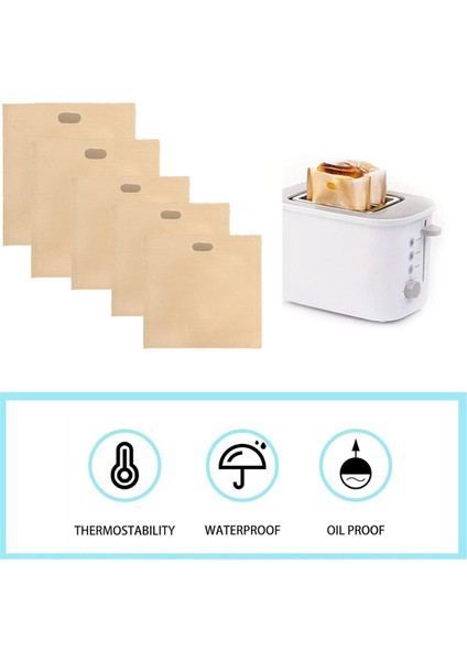 Yeniden Kullanılabilir Tostaster Çantaları Yapışmaz Kızarmış Sandviç Çantalar, Sandviçler Için Plastik Torba Açılması Kolay, Toastie Çantalar 10 Pcs B (Yurt Dışından) modelleri