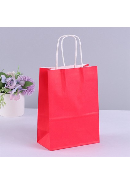 24 Adet Tutamaklı Kağıt Hediye Çantaları 12 Çeşitli Gökkuşağı Renkleri Parti Çantaları Kraft Kağıt Torbaları Düğün Için Brithday Partileri (Yurt Dışından)