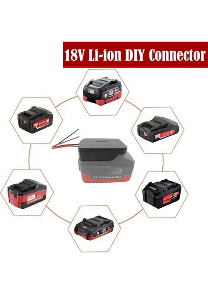 Adaptör Pil Adaptör Li-Ion Metabo 18V Çıkış Için Pil Konektör Dock 1 Parça 12 Awg Değiştirme Değiştirme (Yurt Dışından) fırsatları