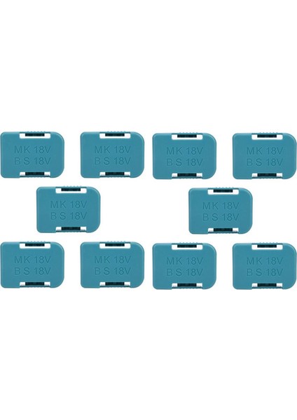 10 Adet Makita Için Yeni Makita 18V Sabitleme Aygıtları Pil Depolama Rafı Tutucu Kılıfı (Mavi) (Yurt Dışından)