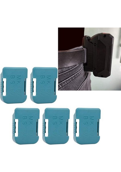 10 Adet Makita Için Yeni Makita 18V Sabitleme Aygıtları Pil Depolama Rafı Tutucu Kılıfı (Mavi) (Yurt Dışından) modelleri