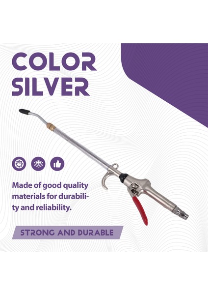 Otomotiv Pnömatik Hava Üfleme Tabancası- Geri Çekilebilir Nozul Toz Tabancası- Alüminyum Alaşım Tozu Tabanca Silahı Kompresör Aksesuarları (Yurt Dışından) indirimleri