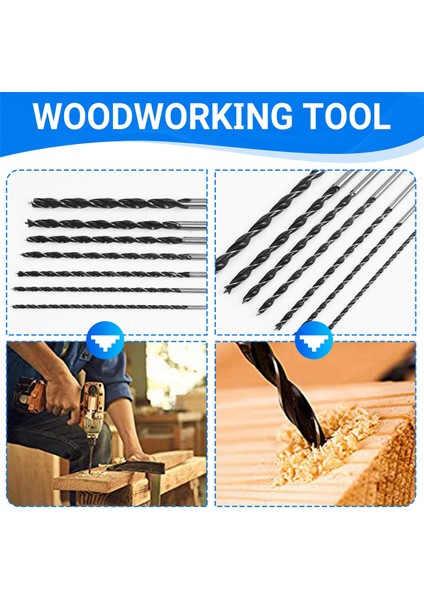 7 Adet Ekstra Uzun Ahşap Matkap Ucu Seti 12 Inç 300MM Matkap Bitleri Diy Ağaç Işleme Aleti Spiral Matkap Ekstra Uzun Matkap (Yurt Dışından) indirimleri