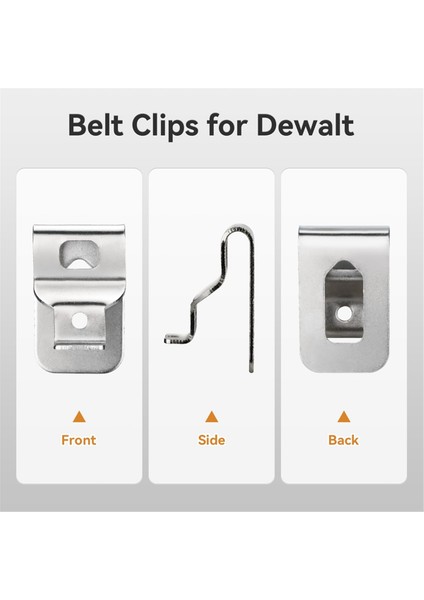 8pcs 304 Paslanmaz Çelik Matkap Klipsleri N268241 Için Vidalı Alet Kancaları 20V Elektrikli El Alımları DCD980 DCD980L2 DCD985 (Yurt Dışından) fiyatları