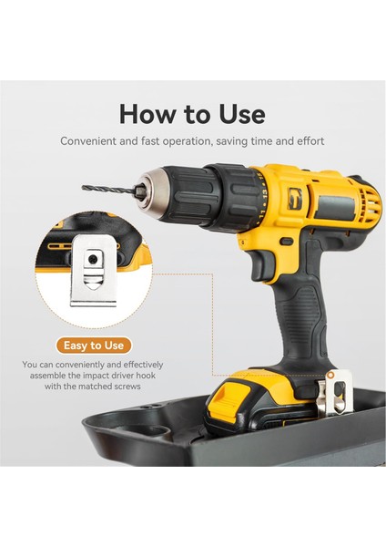 8pcs 304 Paslanmaz Çelik Matkap Klipsleri N268241 Için Vidalı Alet Kancaları 20V Elektrikli El Alımları DCD980 DCD980L2 DCD985 (Yurt Dışından) indirimleri