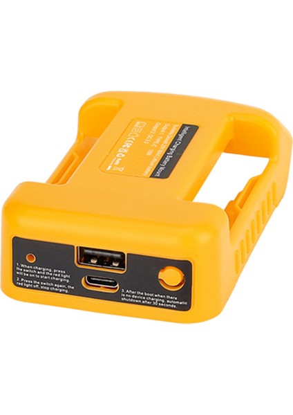 USB ve Type-C Hızlı Şarj DCB200 DCB205 (Pil Olmadan) Dewalt 18V 20V Li-Ion Pil Için USB Şarj Cihazı Adaptörü (Yurt Dışından)