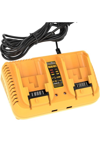 Dewalt 20V Maksimum Pil Şarj Cihazı Için Yedek Pil Şarj Cihazı, Dewalt 12V/20V Li-Ion Pil Eu-Plug Için Uyumlu (Yurt Dışından)
