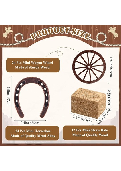 24 Adet Batı Partisi Malzemeleri Vintage Masa Centerpieces Lucky Horseshoe Düğün Partisi Kovboy Dekorasyonları (Yurt Dışından) fiyatları
