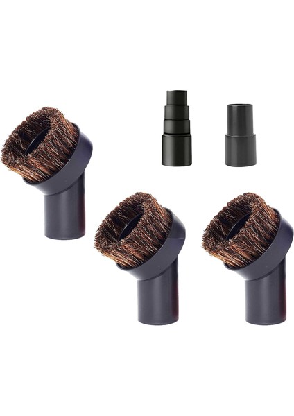 Yuvarlak At Kaçı Vakum Toz Fırçası Bağlantısı, 1 1/4 Inç Veya 1 3/8 Inç Hortum ile Çoğu Elektrikli Süpürge ile Uyumlu (Yurt Dışından)