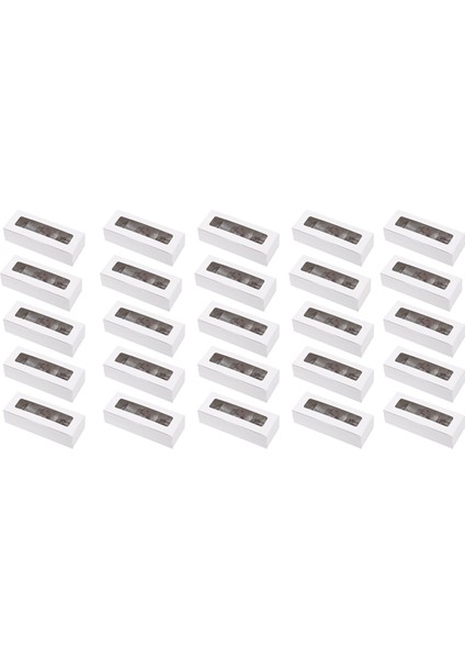 25 Adet Makarna Kutuları Açık Ekranlı Pencere Macarons Konteyneri Veya Çikolata Tatlıları Için Ambalaj Kutusu Kiti Kek A (Yurt Dışından) modelleri