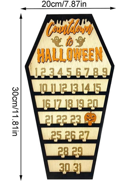 Cadılar Bayramı Tatil Masaüstü Dekorasyonu Cadılar Bayramı, Geri Sayım Takvimi, El Yapımı Diy Ahşap Cadılar Bayramı Dekor Hediyeleri (Yurt Dışından) fiyatları