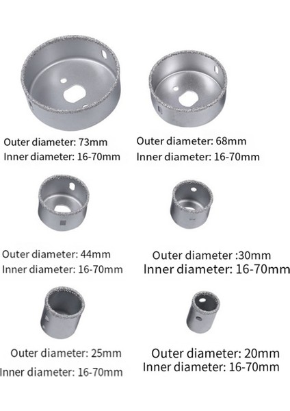 9 Parçalı Set Karbür Parçacık Deliği Testere Seti Seramik Karo Deliği Açıcı Seti Karbür Yonga Deliği Açıcı (Yurt Dışından) modelleri