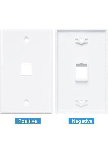 10 Paket 1 Port Keystone Jack Duvar Plakası, Düşük Profil Ethernet Duvar Plakası Keystone Jack White Için Tek Çete Duvar Plakaları (Yurt Dışından) indirimleri