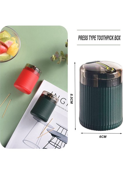 3 Adet Otomatik Kürdan Dağıtım, Push Tipi Kürdan Saklama Kutusu Kürdan, Yeni Kürdan Tutucu Dağıtıcı (Yurt Dışından) modelleri