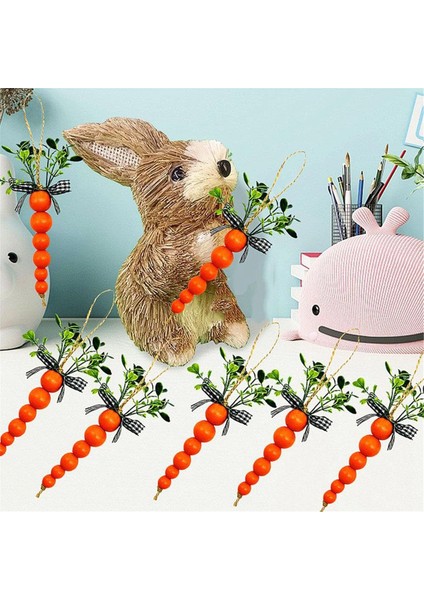 10PCS Ahşap Paskalya Havuç Asma Süs Diy Çelenk Kolye Boncuklar Mutlu Paskalya Partisi Ana Masa Dekorasyon Malzemeleri (Yurt Dışından) fırsatları