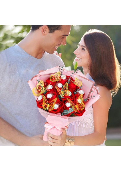 40 Yaprak Çiçek Ambalaj Kağıdı Set Çiçek Buketi Anneler Günü Düğün Doğum Günü Mezuniyeti Diy Hediye Pembe (Yurt Dışından) modelleri