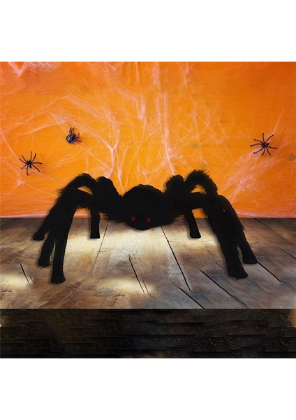 Cadılar Bayramı Örümcek Dekorasyonu, Siyah Yumuşak Korkunç Örümcek Hayata Bakım Okumo Sahne Aileler ve Avlular Için Uygundur (Yurt Dışından) modelleri