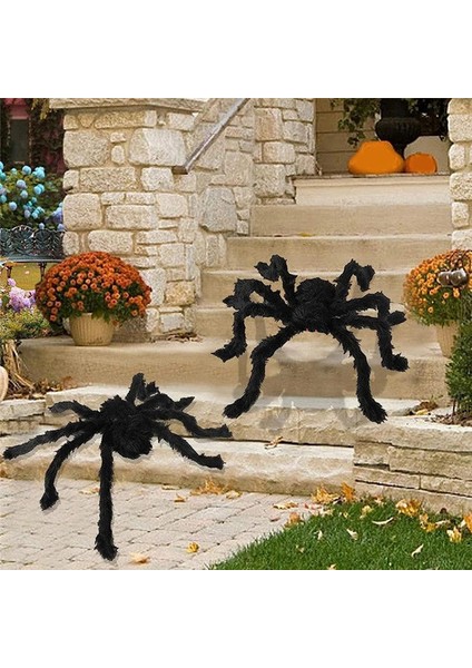 Cadılar Bayramı Örümcek Dekorasyonu, Siyah Yumuşak Korkunç Örümcek Hayata Bakım Okumo Sahne Aileler ve Avlular Için Uygundur (Yurt Dışından) indirimleri