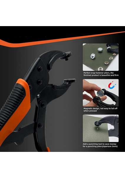 Deri Çıtçıt ve Dikiş Için Üç Kalıp ile Ağır Hizmet Tipi Snap Bağlantı Elemanı Pensesi Ayarlanabilir Alet Pensesi (Yurt Dışından) indirimleri