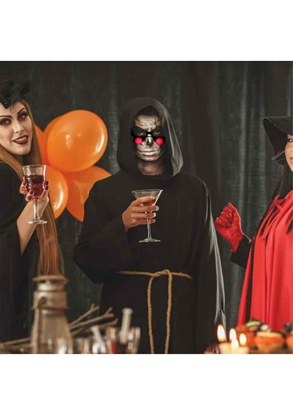 2pcs Cadılar Bayramı Korku Kırmızı Göz Gözlükleri Props Komik Kişilik Korkunç Korku Glassesparty Zor Gözler Cosplay Prop Glow (Yurt Dışından) fırsatları