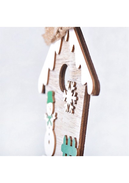 Noel-Dekorasyon Ahşap Kulübe Kolye Kardan Adam-Elk Noel Ağacı Yaratıcı-Holiday Ahşap Kolye (Yurt Dışından) indirimleri