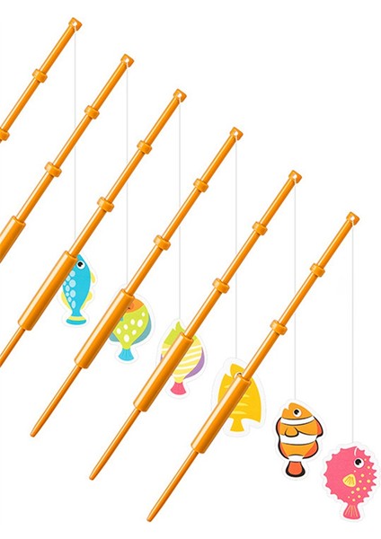 42PCS Mini Balık Kutbu Dekorasyon Partisi Dekorasyonları Balıkçı Kek Topper Balıkçı Temalı Parti Malzemeleri (Yurt Dışından)