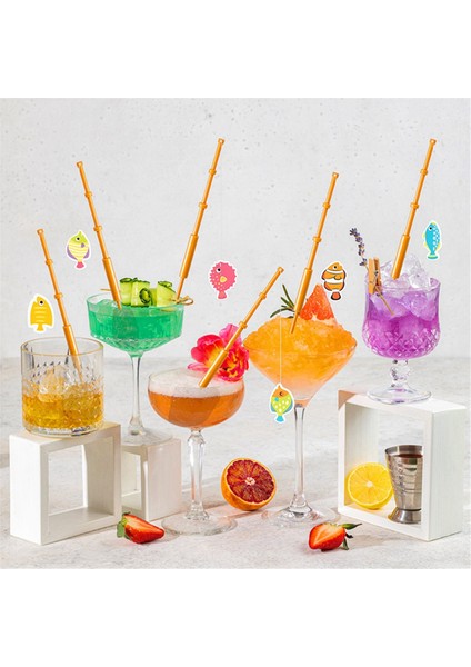 42PCS Mini Balık Kutbu Dekorasyon Partisi Dekorasyonları Balıkçı Kek Topper Balıkçı Temalı Parti Malzemeleri (Yurt Dışından) modelleri