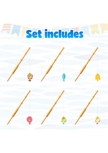 42PCS Mini Balık Kutbu Dekorasyon Partisi Dekorasyonları Balıkçı Kek Topper Balıkçı Temalı Parti Malzemeleri (Yurt Dışından) fırsatları