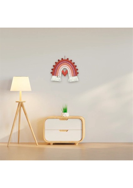 Gökkuşağı Oda Dekor Kız Oda Dekor Macram Bebek Duvar Yatak Odası Kreş Odası Dekorasyon Rüzgar Çanları Asılı Dekorasyonlar (Yurt Dışından) fiyatları