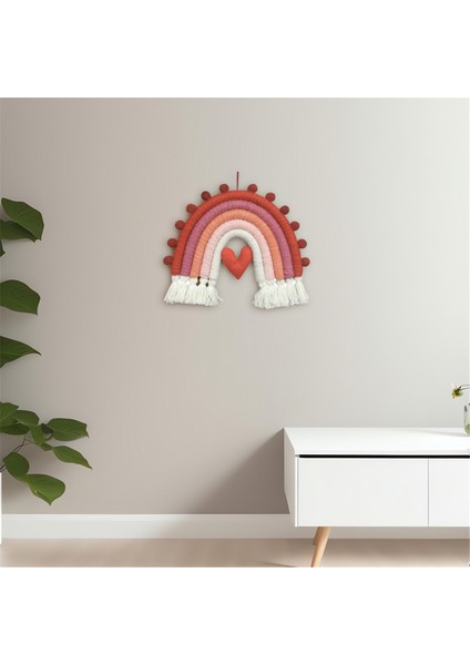 Gökkuşağı Oda Dekor Kız Oda Dekor Macram Bebek Duvar Yatak Odası Kreş Odası Dekorasyon Rüzgar Çanları Asılı Dekorasyonlar (Yurt Dışından) modelleri