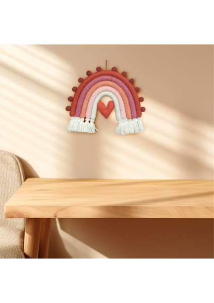 Gökkuşağı Oda Dekor Kız Oda Dekor Macram Bebek Duvar Yatak Odası Kreş Odası Dekorasyon Rüzgar Çanları Asılı Dekorasyonlar (Yurt Dışından) indirimleri