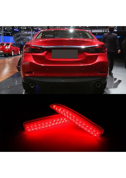 LED Arka Tampon Reflektör Açık Kuyruk Fren Sisi Lamba Mazda Için Stop Lambası 6 Atenza 2013-2016 Araç Aksesuarları (Yurt Dışından) fiyatları