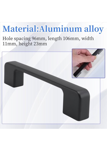 10 Adet Mobilya Dolabı Düğmeleri Için Siyah Kulplar ve Mutfak Tutamakları Çekmece Düğmeleri Dolabı 96MM Çekiyor (Yurt Dışından) indirimleri