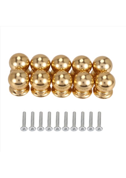 10 Adet Dolap Düğmeleri Yuvarlak Top Düğmeleri Banyo Dolap Topuzları Şifoniyer Düğmeleri, Mutfak Altın Için Modern Dolap Donanımı (Yurt Dışından)