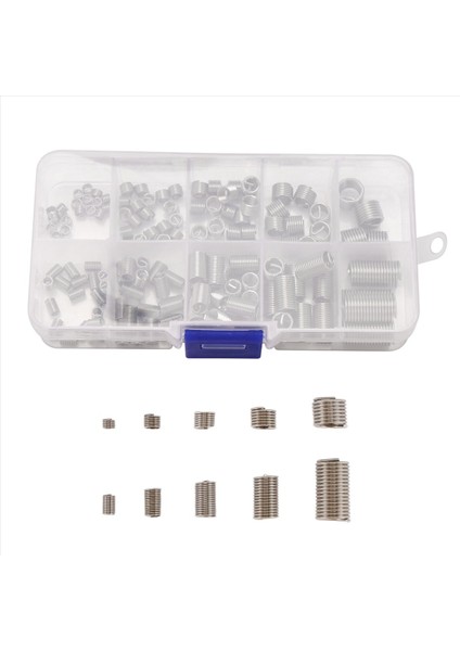 150PCS Iplik Onarım Ekleri M3 M4 M5 M6 M8 Paslanmaz Çelik Helikopar (Yurt Dışından)