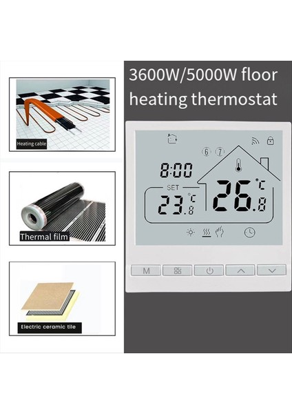 105 Wifi 16A Elektrikli Isıtma Filmi Isıtma Kablosu Elektrikli Isıtma Termostat Zemin Isıtma Termostat (Yurt Dışından)