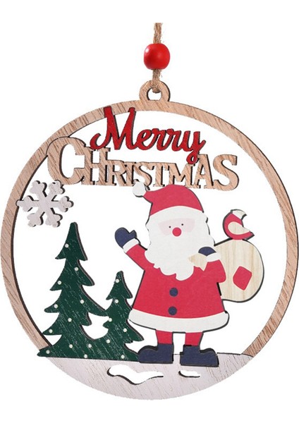 Ahşap Asma Noel Süsleri Içi Boş Ahşap Kesim Yuvarlak Ren Geyiği Ağacı Ahşap Süsler Rustik Tatil Ahşap Etiketi (Yurt Dışından) fırsatları