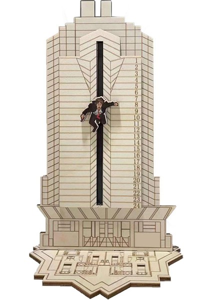 Noel Die Hard Advent Takvimi, 2023 Ahşap Noel Geri Sayım Takvimleri, Hans Gruber Düşüyor (Yurt Dışından)