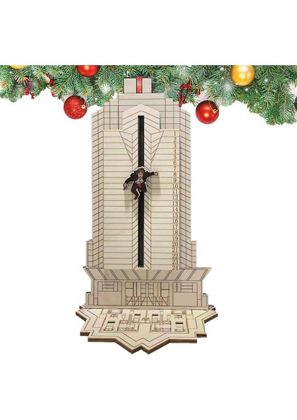 Noel Die Hard Advent Takvimi, 2023 Ahşap Noel Geri Sayım Takvimleri, Hans Gruber Düşüyor (Yurt Dışından) fırsatları