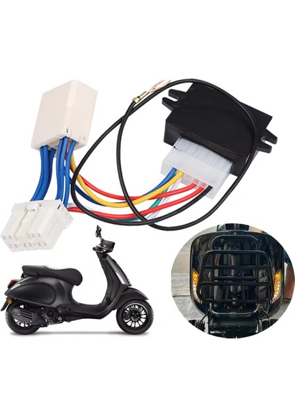 Motosiklet Dönüş Sinyali Işık Flaşör Anahtarı Vespa Sprint Primavera 150 Için Çift Flash Uyarı Fonksiyonu Denetleyicisi (Yurt Dışından) fırsatları