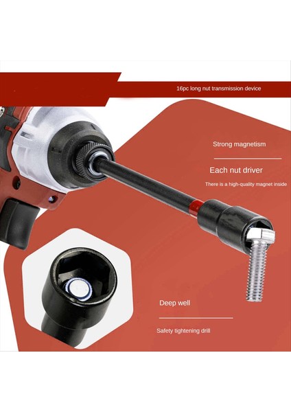 Manyetik Somun Sürücüsü 6 Inche Lider Somun Sürücüsü Lider Somun Drive Cihaz (16 Adet) (Yurt Dışından) fırsatları