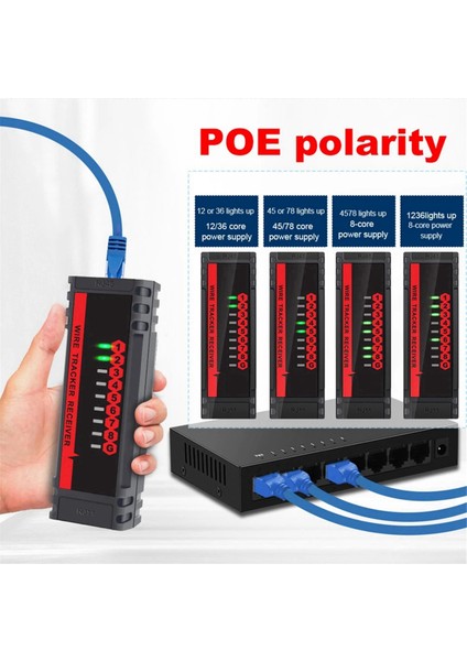 Tooltop ET605 Ağ Kablo Test Cihazı Poe Qc Lan Kablo Eşleştirme Kontrolü Tarama Kablosu Kablosu Kablo Test Cihazı Ağı Onarım Tespiti (Yurt Dışından) indirimleri