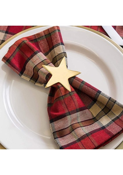 6 Adet Beş Sondajlı Yıldız Peçete Yüzüğü, Tatil Partileri, Akşam Yemekleri, Düğün Resepsiyonları Vb. Için Uygun Noel Peçete Yüzüğü (Yurt Dışından) modelleri