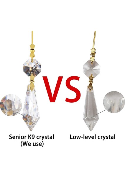 20PCS Dıy Şeffaf Gözyaşı Avize Kolye Parçaları Boncuklar, Avize Asılı Dekorasyon (Yurt Dışından) modelleri