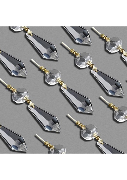 20PCS Dıy Şeffaf Gözyaşı Avize Kolye Parçaları Boncuklar, Avize Asılı Dekorasyon (Yurt Dışından) indirimleri