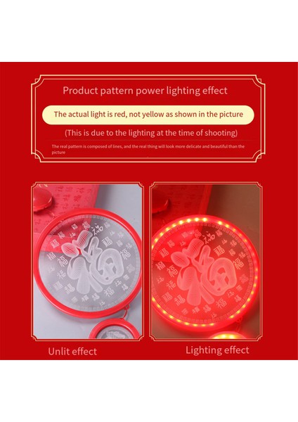 Çin Ay Yeni Yıl Dekoratif Aydınlık Şanslı Asma LED Renk Işıkları Akrilik Işık Işareti Neon Ortam Işığı, A (Yurt Dışından) fırsatları