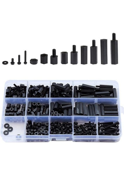 320PCS M3 Erkek Kadın Hex Naylon Ara Ara Sıkıştırma Standof Dişli Pillar Pcb Anakart Standoff (Yurt Dışından) fırsatları